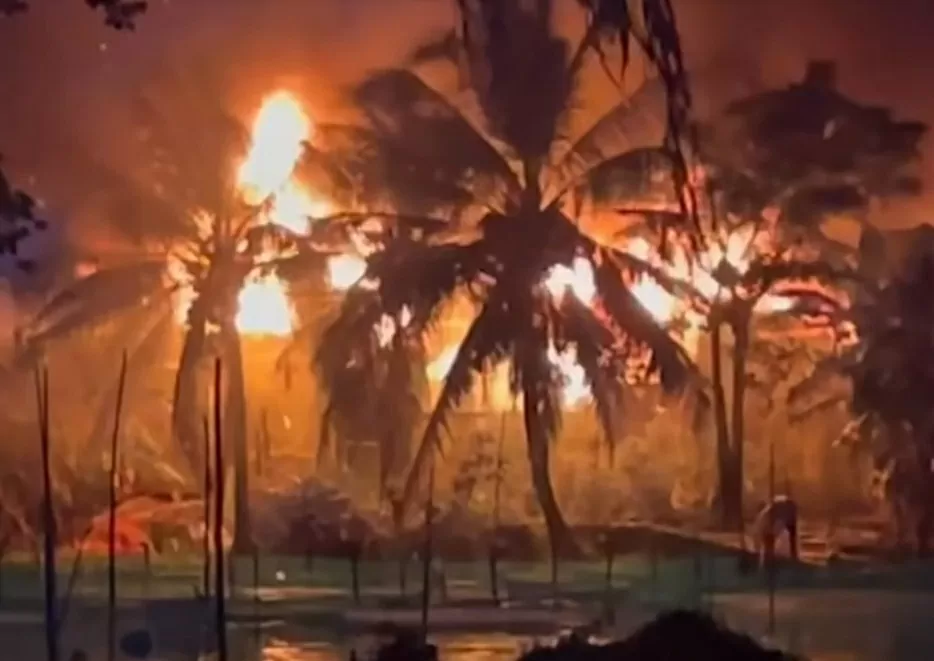 Hỏa hoạn lớn tại tỉnh An Giang, thiêu hoàn toàn 3 căn nhà, một ngôi cháy sém