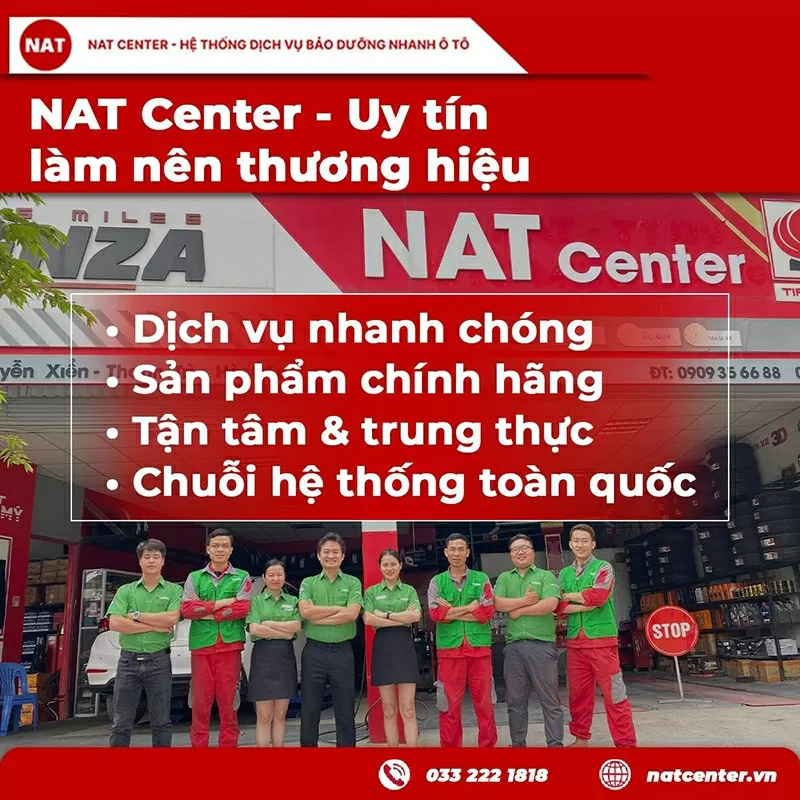 Chất lượng lốp xe và dịch vụ uy tín làm nên thương hiệu của NAT Center. Chất lượng lốp xe và dịch vụ uy tín làm nên thương hiệu của NAT Center.