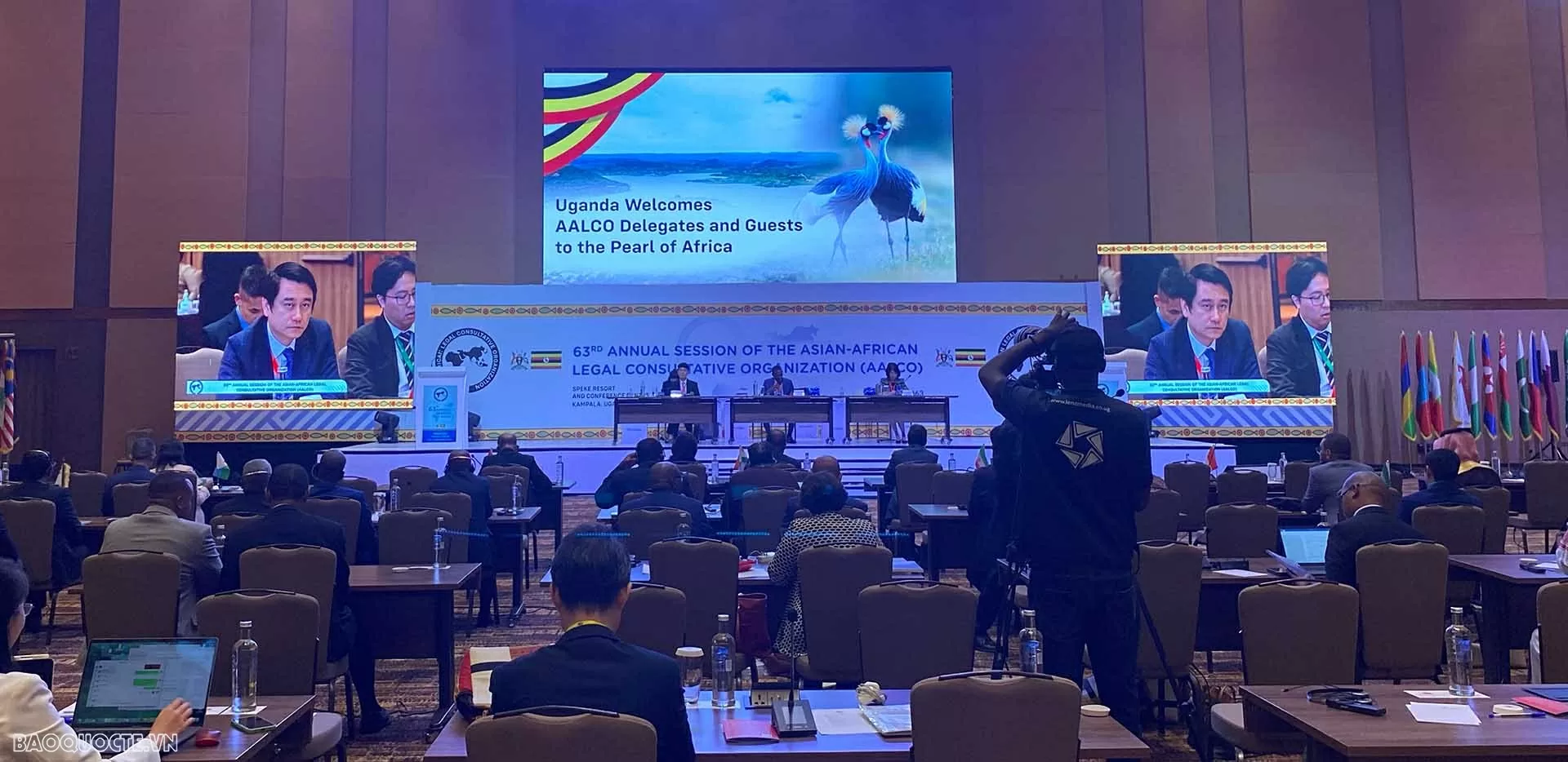 Việt Nam tham dự Hội nghị lần thứ 63 của AALCO tại Uganda và giới thiệu về Lễ mở ký Công ước của LHQ về chống tội phạm mạng Việt Nam tham dự Hội nghị lần thứ 63 của AALCO tại Uganda và giới thiệu về Lễ mở ký Công ước của LHQ về chống tội phạm mạng