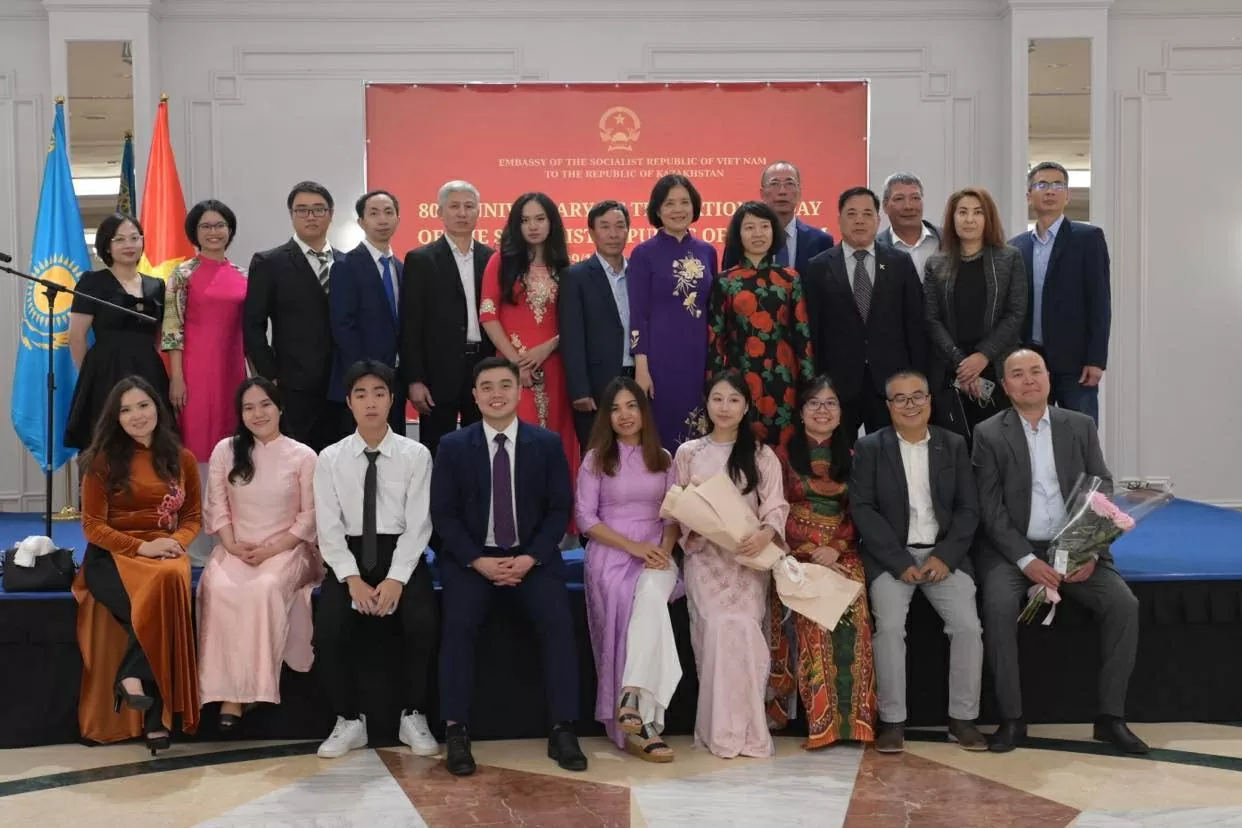 Kỷ niệm 80 năm Quốc khánh Việt Nam tại Astana: Việt Nam và Kazakhstan cùng hướng tới tương lai hòa bình, hợp tác và thịnh vượng Kỷ niệm 80 năm Quốc khánh Việt Nam tại Astana: Việt Nam và Kazakhstan cùng hướng tới tương lai hòa bình, hợp tác và thịnh vượng