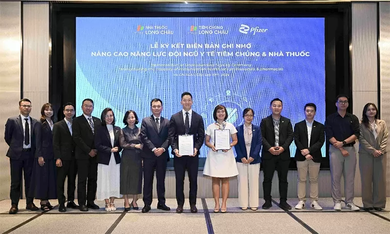 Pfizer Việt Nam và Long Châu ký biên bản ghi nhớ hợp tác nhằm nâng cao năng lực đội ngũ y tế Pfizer Việt Nam và Long Châu ký biên bản ghi nhớ hợp tác nhằm nâng cao năng lực đội ngũ y tế