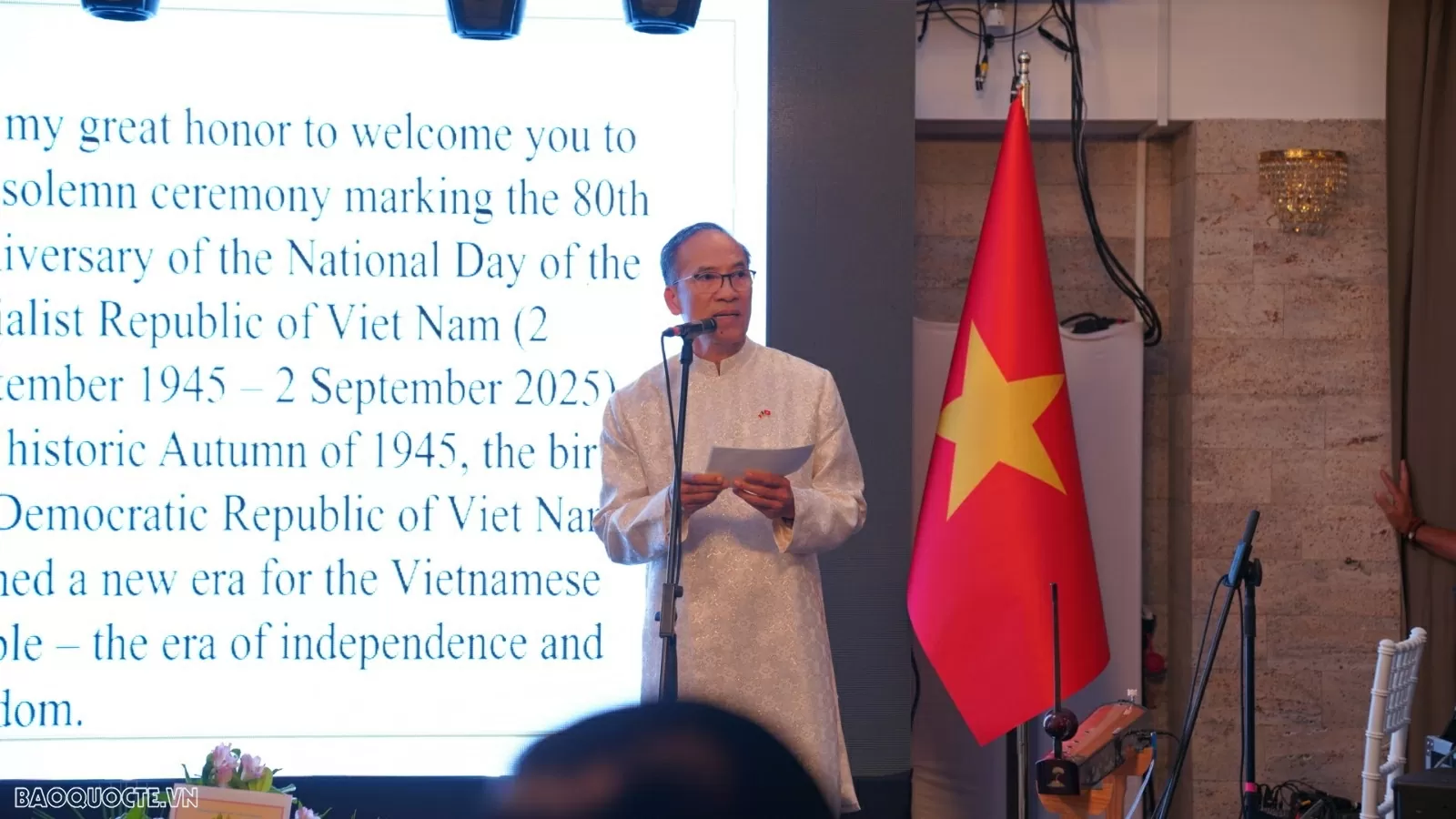 Đại sứ quán Việt Nam tại Romania tổ chức Lễ kỷ niệm 80 năm Quốc khánh và 75 năm thiết lập quan hệ ngoại giao