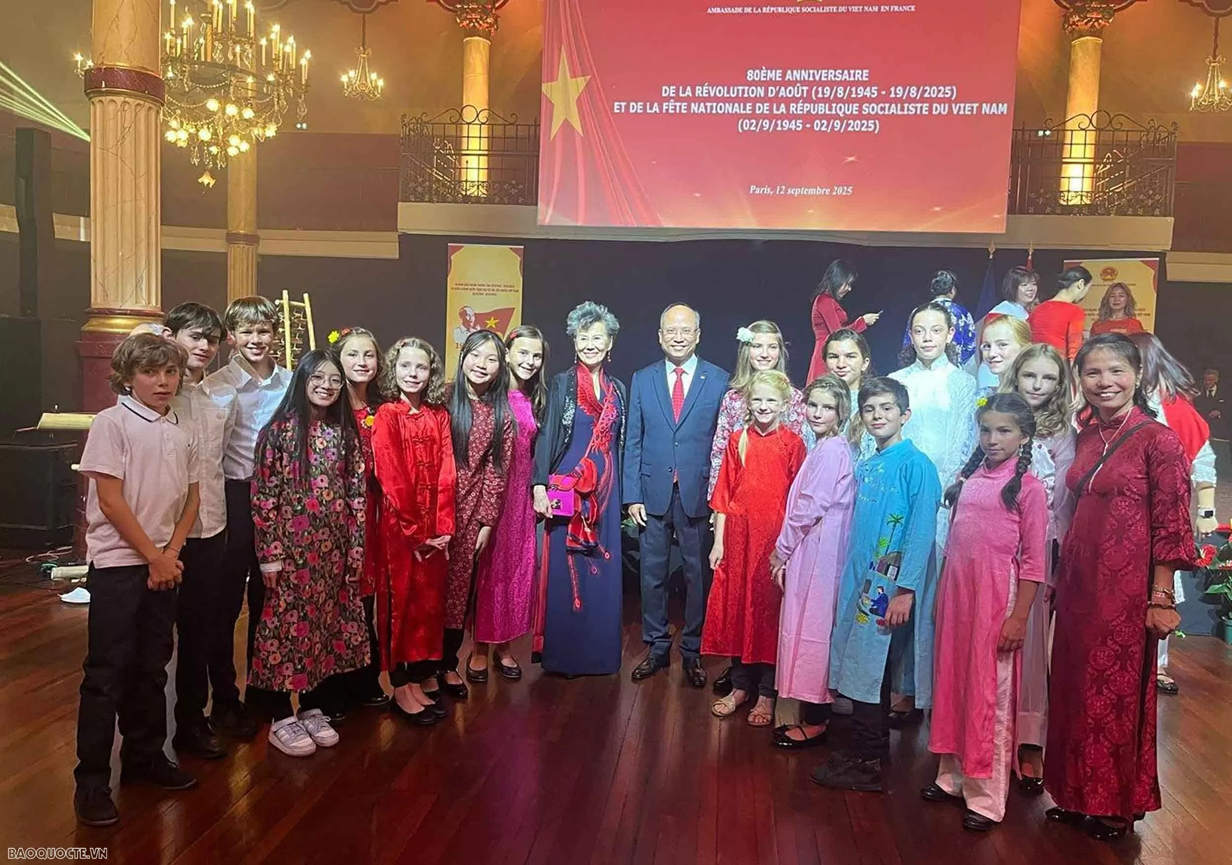 Đại sứ quán Việt Nam tại Pháp tổ chức kỷ niệm 80 năm Quốc khánh 2/9