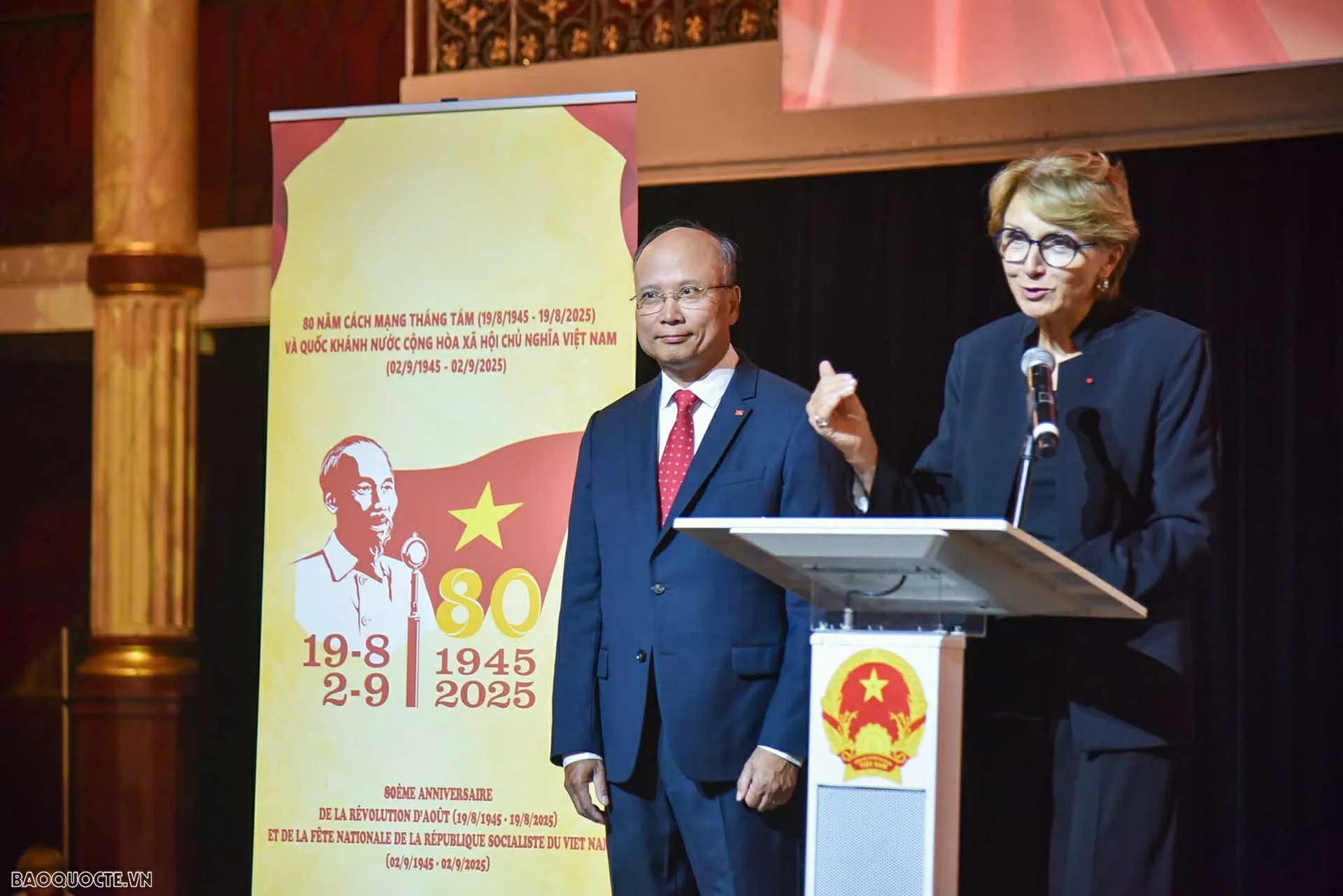 Đại sứ quán Việt Nam tại Pháp tổ chức kỷ niệm 80 năm Quốc khánh 2/9