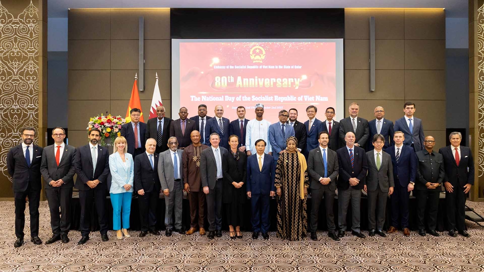 Đại sứ quán Việt Nam tại Qatar long trọng tổ chức Lễ kỷ niệm 80 năm Quốc khánh