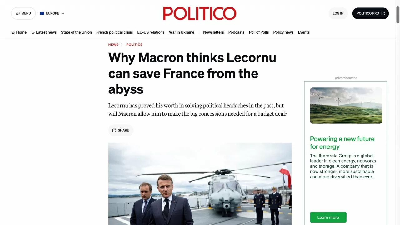 Vì sao Macron tin rằng Lecornu có thể cứu nước Pháp khỏi vực thẳm Vì sao Macron tin rằng Lecornu có thể cứu nước Pháp khỏi vực thẳm
