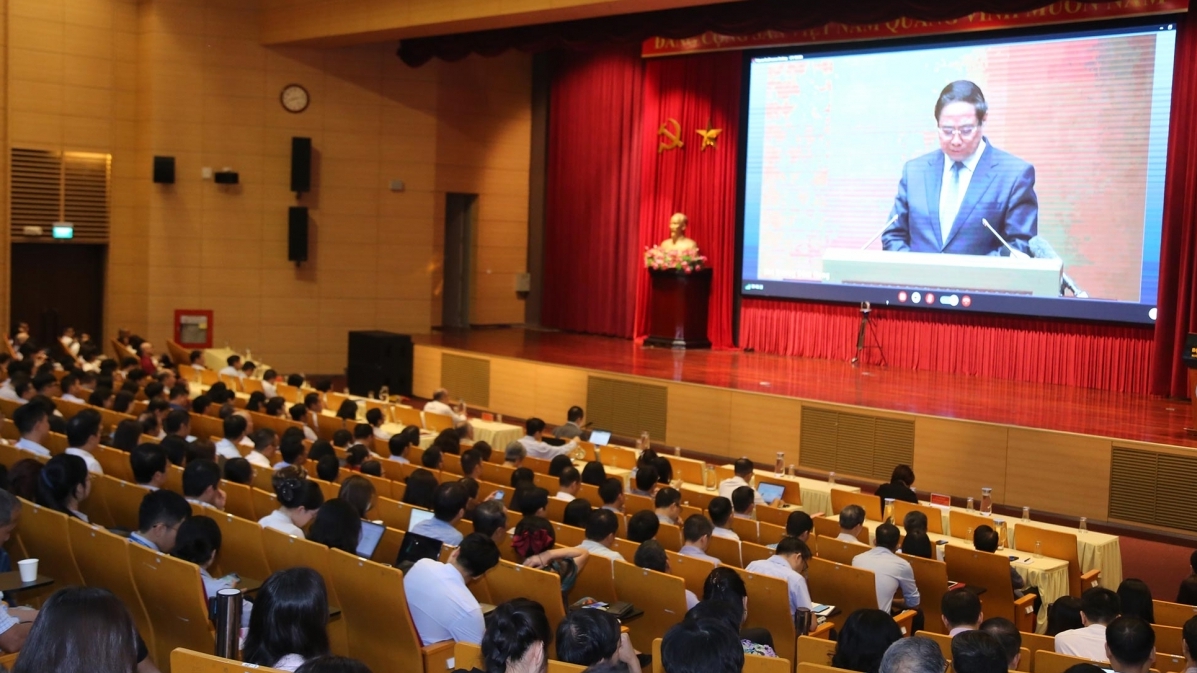 Điểm cầu Bộ Ngoại giao dự Hội nghị toàn quốc quán triệt, triển khai các Nghị quyết của Bộ Chính trị