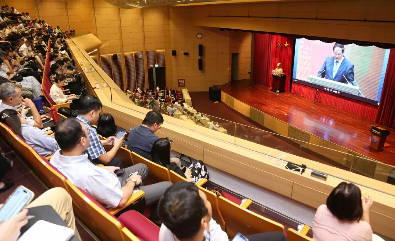 Điểm cầu Bộ Ngoại giao dự Hội nghị toàn quốc quán triệt, triển khai các Nghị quyết của Bộ Chính trị