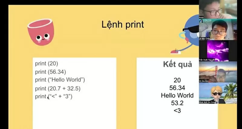 Một tiết dạy và học của Gia Bảo tại Lớp học mở KAV cùng các em học sinh. Một tiết dạy và học của Gia Bảo tại Lớp học mở KAV cùng các em học sinh.