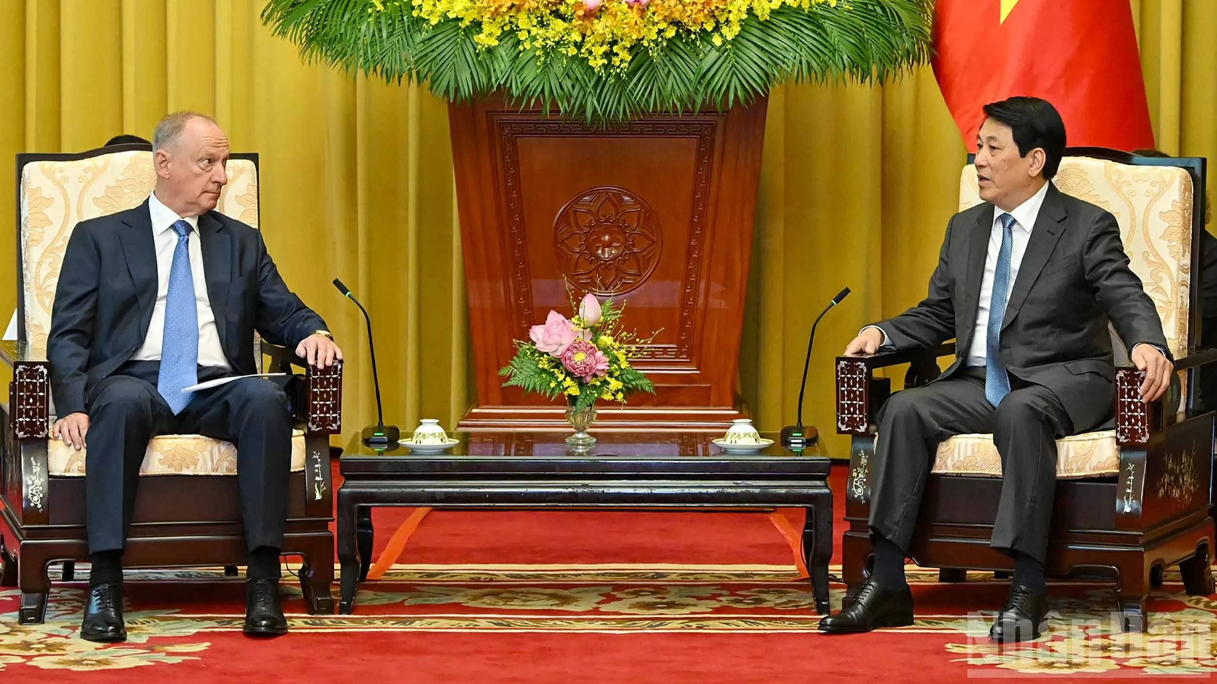 Chủ tịch nước tiếp Trợ lý Tổng thống, Chủ tịch Hội đồng Biển Liên bang Nga