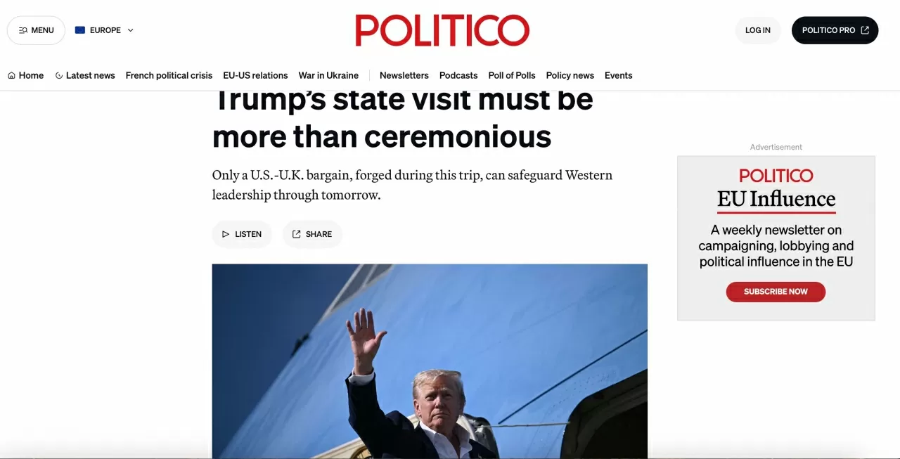 Chuyến thăm cấp Nhà nước của Trump tới Anh...