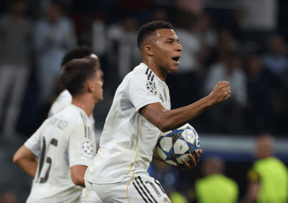 Kylian Mbappé tiếp tục tỏa sáng giúp Real Madrid vượt khó. (Nguồn: Reuter)