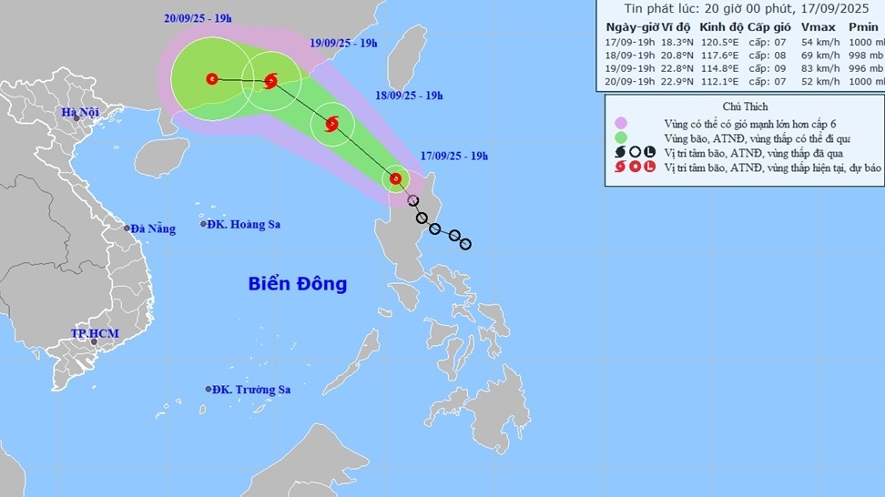 ap thap nhiet doi hoat dong tren vung bien phia tay bac dao luzon philippines co kha nang di vao bien dong manh len thanh bao