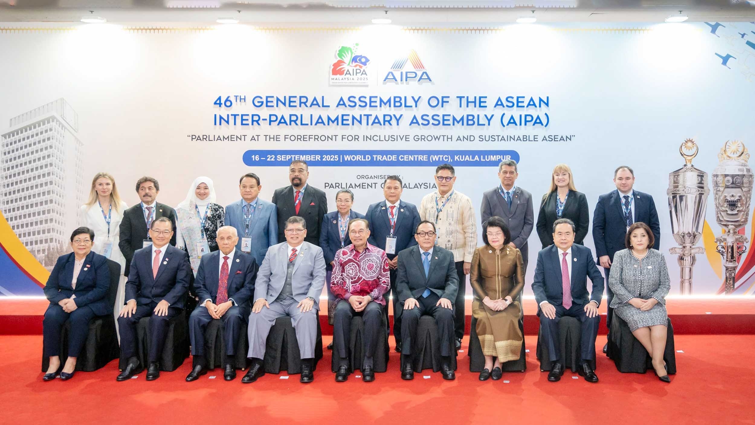 Chủ tịch Quốc hội Trần Thanh Mẫn dự lễ khai mạc Đại hội đồng liên Nghị viện ASEAN lần thứ 46