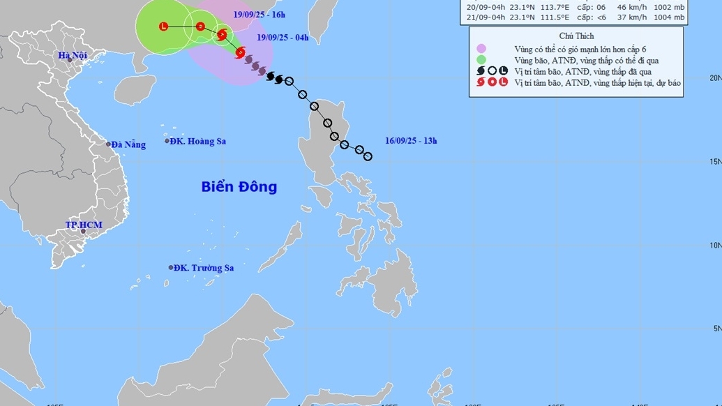 bao so 8 khong anh huong toi dat lien sau suy yeu thanh vung ap thap gay mua giong dien rong o bac bo