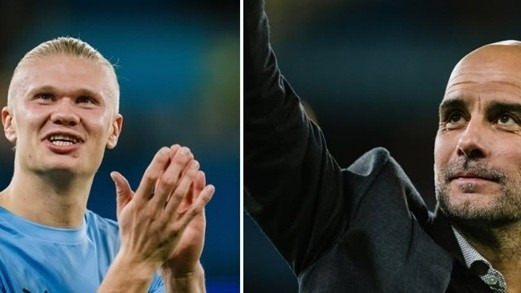 HLV Pep xếp Haaland ngang với Ronaldo và Messi