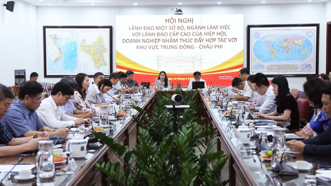 bo ngoai giao bo nong nghiep va moi truong dong chu tri hoi nghi thuc day hop tac voi trung dong chau phi