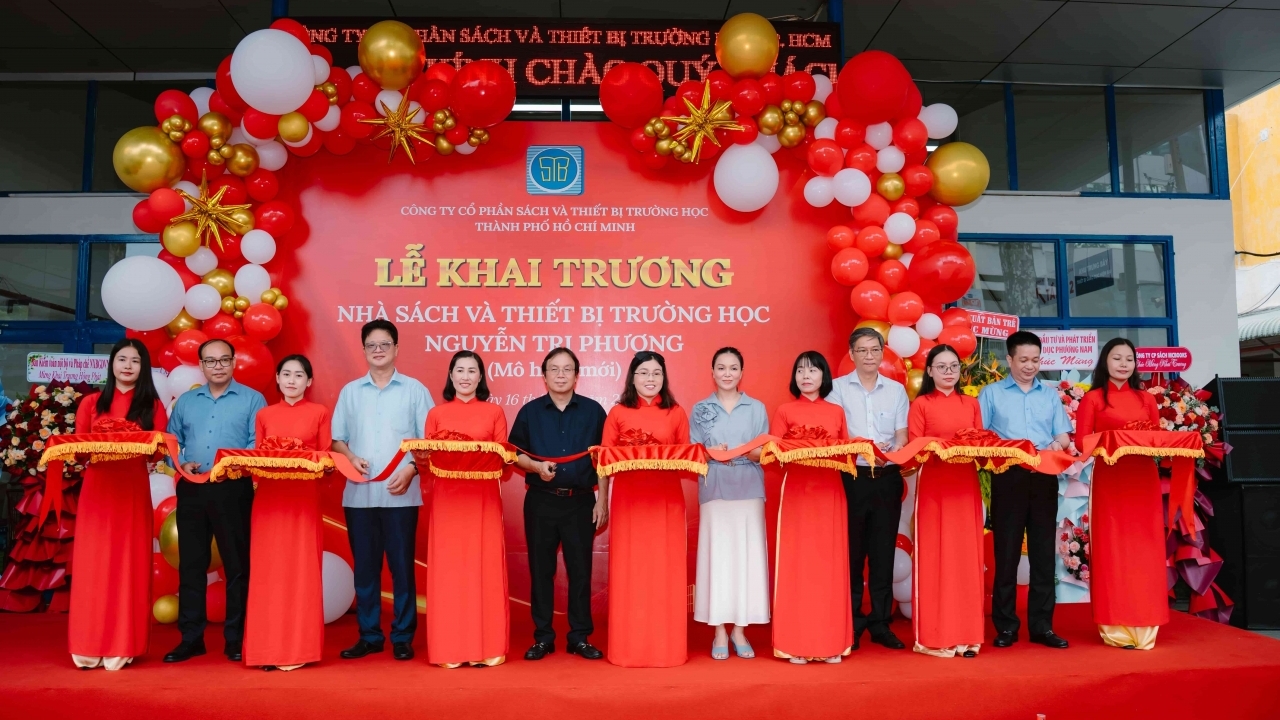 Khai trương nhà sách và thiết bị trường học Nguyễn Tri Phương - hành trình mở cửa tri thức
