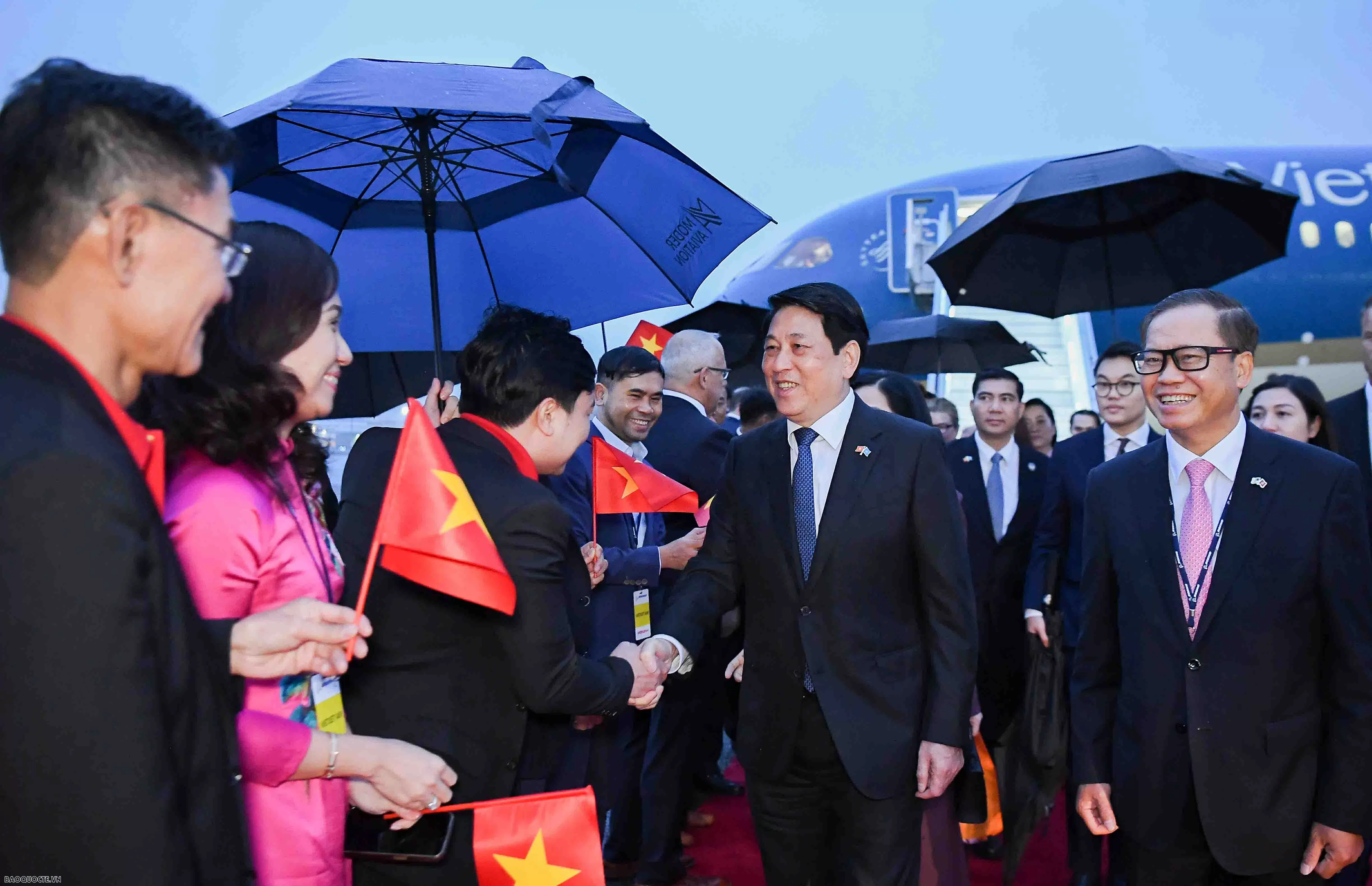 Chủ tịch nước Lương Cường và Phu nhân đến Seattle, bắt đầu chuyến công tác tại Hoa Kỳ