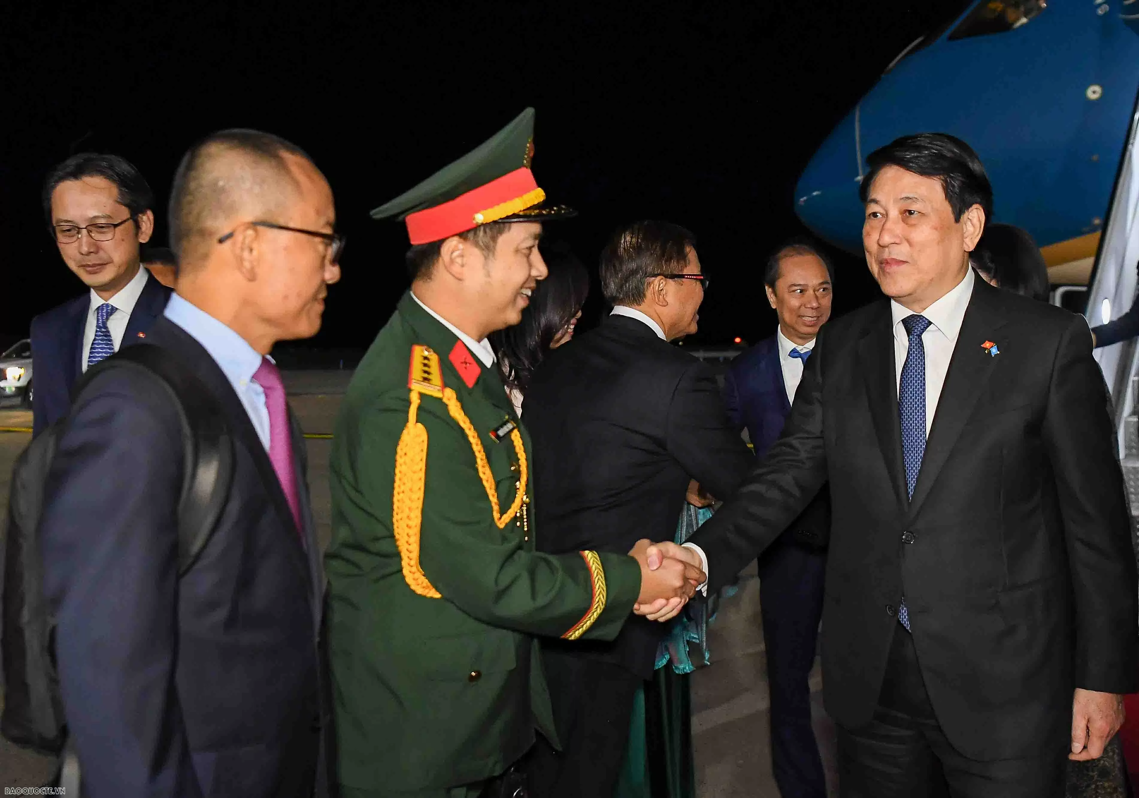 Chủ tịch nước Lương Cường và Phu nhân đến New York Chủ tịch nước Lương Cường và Phu nhân đến New York