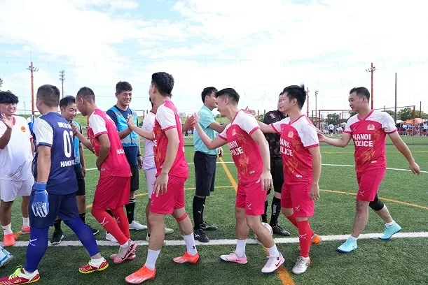 Giao hữu bóng đá giữa Công an TP. Hà Nội và Sở Cảnh sát Tokyo, Nhật Bản