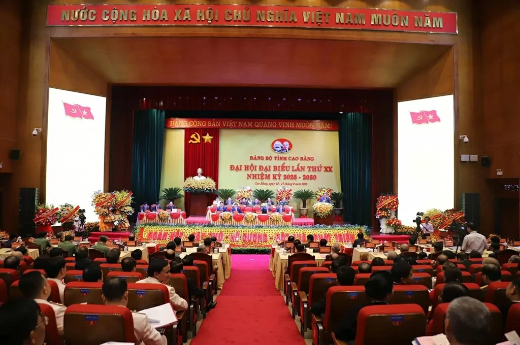 Đại hội đại biểu Đảng bộ tỉnh Cao Bằng lần thứ XX, nhiệm kỳ 2025 - 2030 thành công tốt đẹp Đại hội đại biểu Đảng bộ tỉnh Cao Bằng lần thứ XX, nhiệm kỳ 2025 - 2030 thành công tốt đẹp