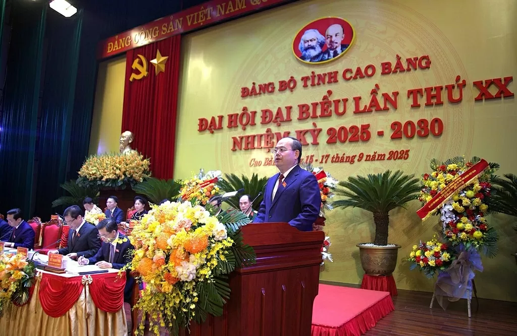 Đại hội đại biểu Đảng bộ tỉnh Cao Bằng lần thứ XX, nhiệm kỳ 2025 - 2030 thành công tốt đẹp