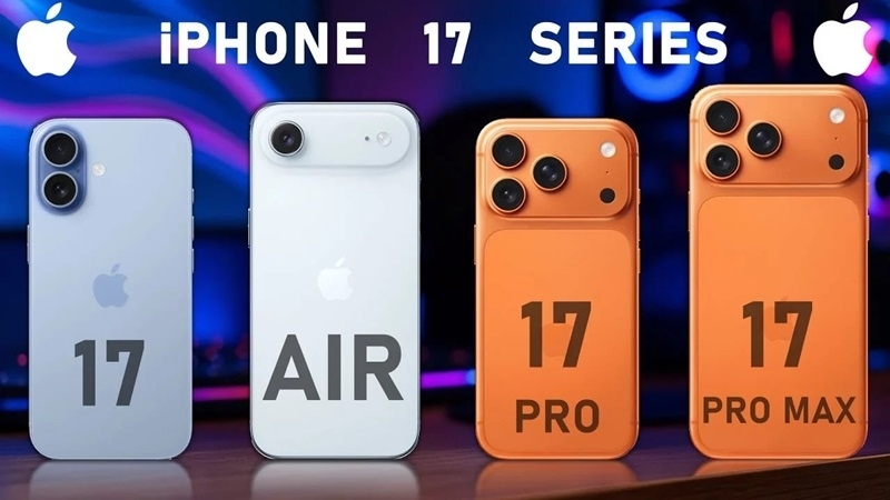 So sánh pin trên iPhone 17, iPhone 17 Pro, iPhone 17 Pro Max và iPhone Air