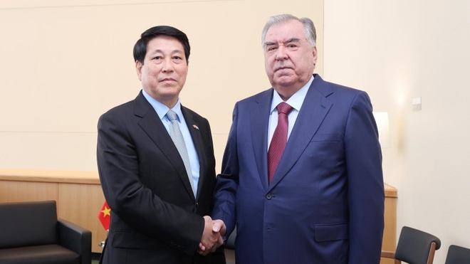 chu tich nuoc luong cuong gap tong thong tajikistan