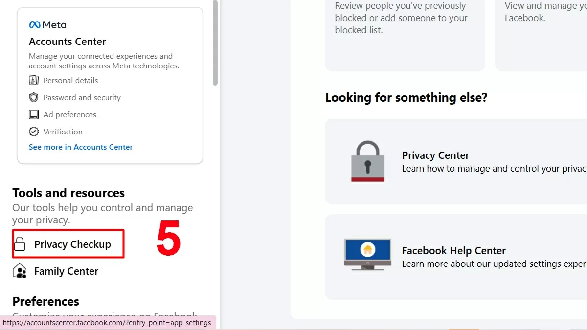 Chỉnh trong Quyền riêng tư. Chỉnh trong Quyền riêng tư.