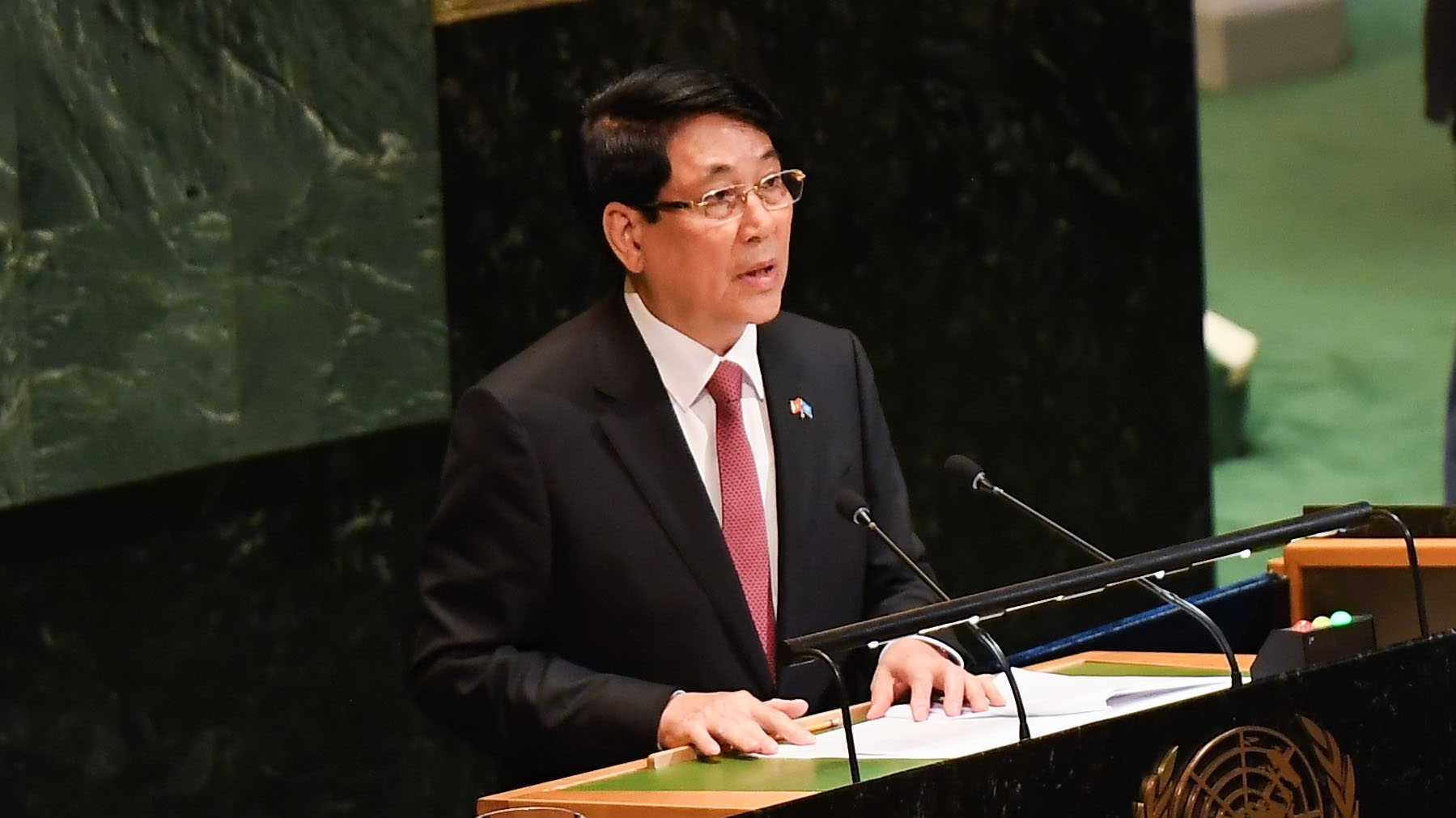 dau an chuyen cong tac cua chu tich nuoc luong cuong tai lien hop quoc va hoa ky