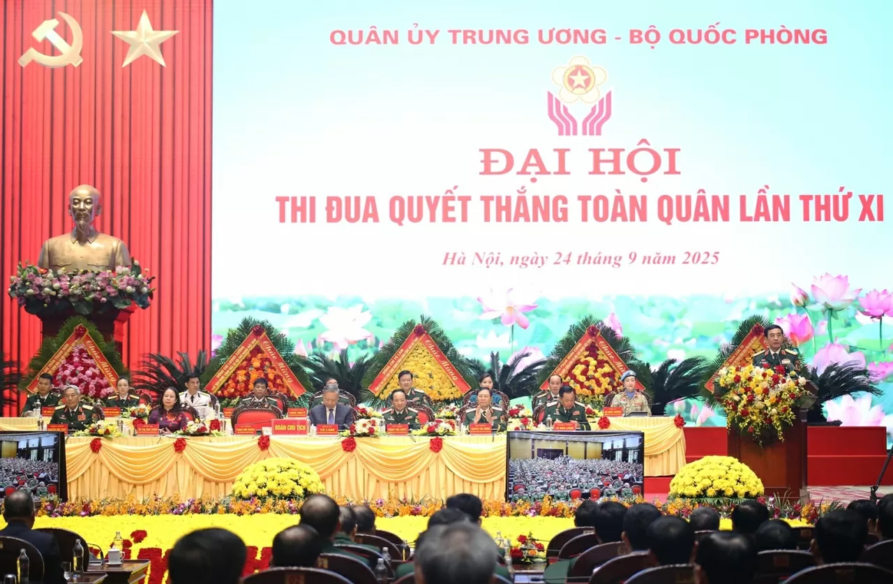 Đại hội Thi đua Quyết thắng toàn quân lần thứ XI. (Ảnh: Thành Long)