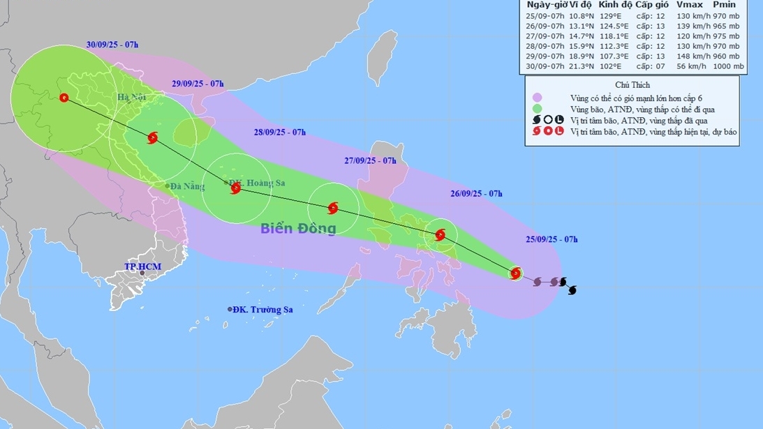 bao bualoi hoat dong trong bien phia dong philippines di chuyen chu yeu theo huong tay tay bac tam bao gio giat cap 15