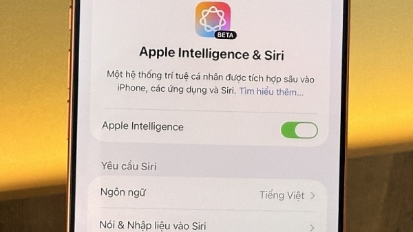 Apple Intelligence bổ sung thêm tiếng Việt