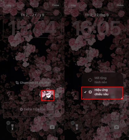 Khi đã chuyển đến giao diện thiết lập màn hình khóa Khi đã chuyển đến giao diện thiết lập màn hình khóa