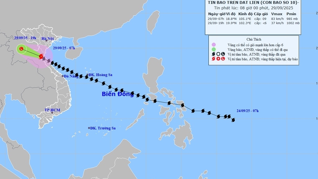du bao anh huong cua bao so 10 vung ven bien va cac dao khu vuc tu quang ninh nghe an nuoc dang 05 1m