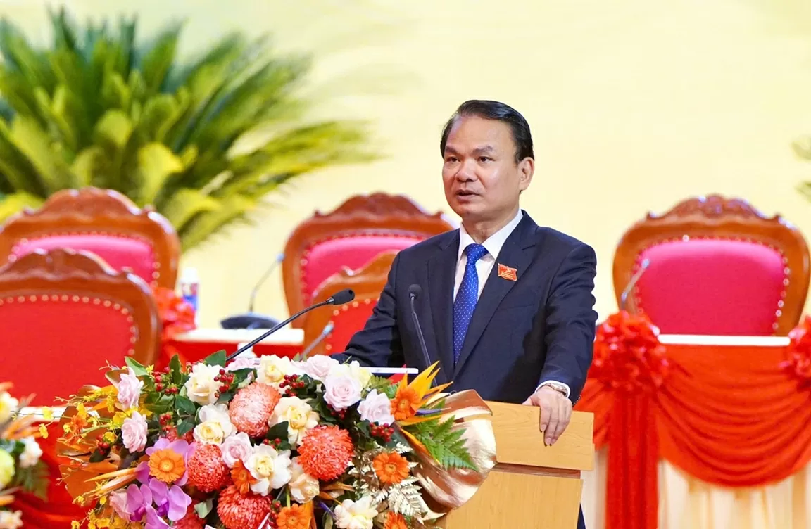 Ông Đặng Xuân Phong, Bí thư Tỉnh ủy Phú Thọ phát biểu tại phiên trù bị. Ảnh: Trung tâm Báo chí.