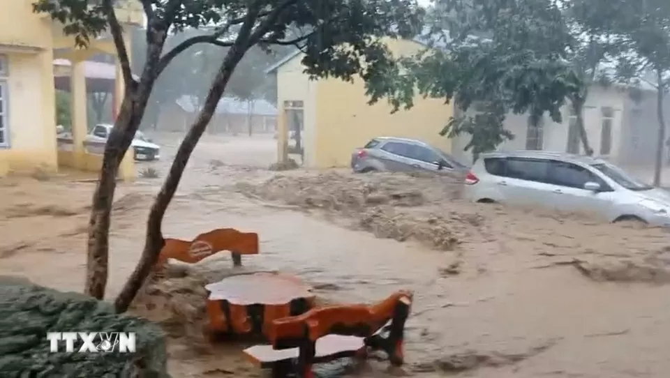 Hình ảnh lũ ở Sơn La