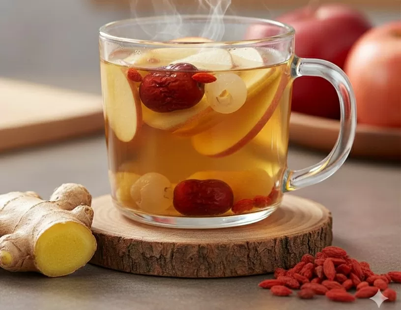 Công thức pha trà táo giúp tăng hiệu quả thúc đẩy tiêu hóa, bổ sung nhiều dinh dưỡng có lợi cho vóc dáng, làn da