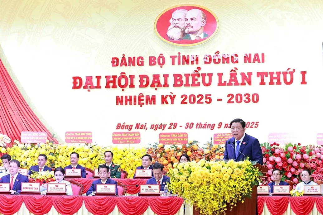 Đại hội đại biểu Đảng bộ tỉnh Đồng Nai lần thứ I, nhiệm kỳ 2025-2030 chính thức khai mạc