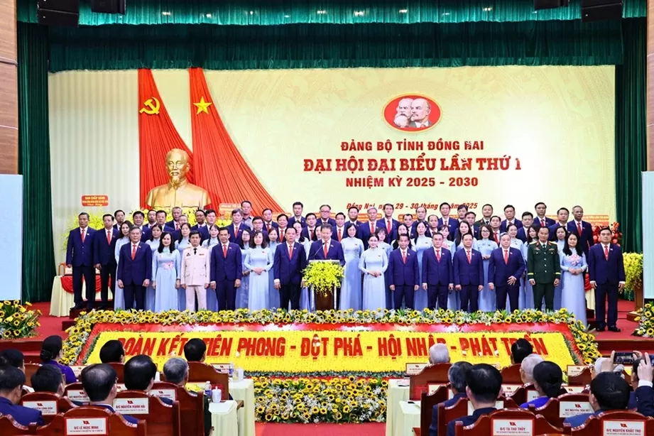 Đại hội đại biểu Đảng bộ tỉnh Đồng Nai lần thứ I, nhiệm kỳ 2025-2030 chính thức khai mạc