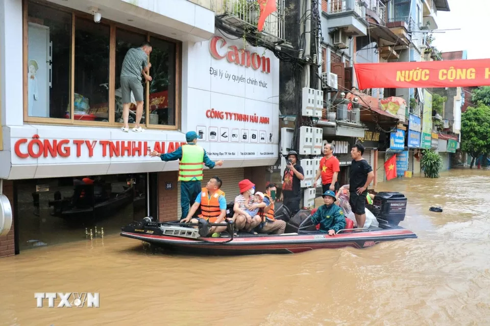Cận cảnh nhiều nơi ở Lào Cai ngập lụt