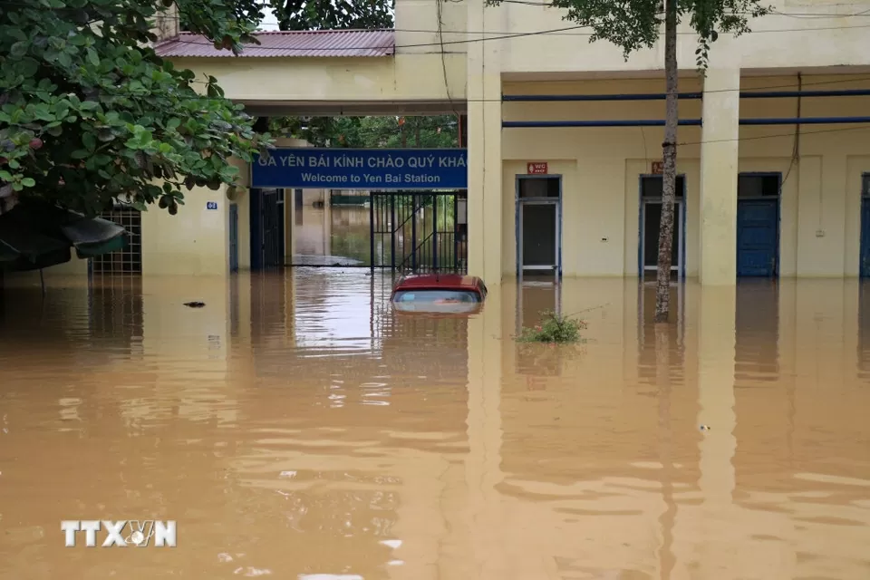 Cận cảnh nhiều nơi ở Lào Cai ngập lụt