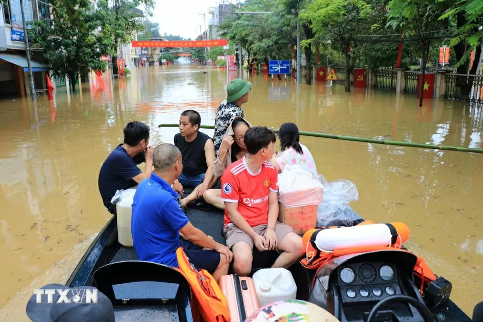 Cận cảnh nhiều nơi ở Lào Cai ngập lụt