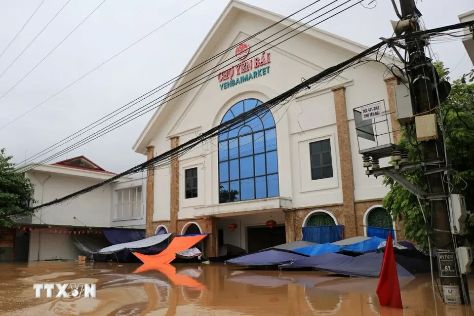 Cận cảnh nhiều nơi ở Lào Cai ngập lụt