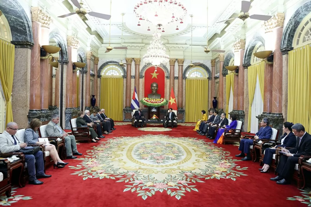 Toàn cảnh buổi Hội kiến. (Ảnh: Thành Long) Toàn cảnh buổi Hội kiến. (Ảnh: Thành Long)