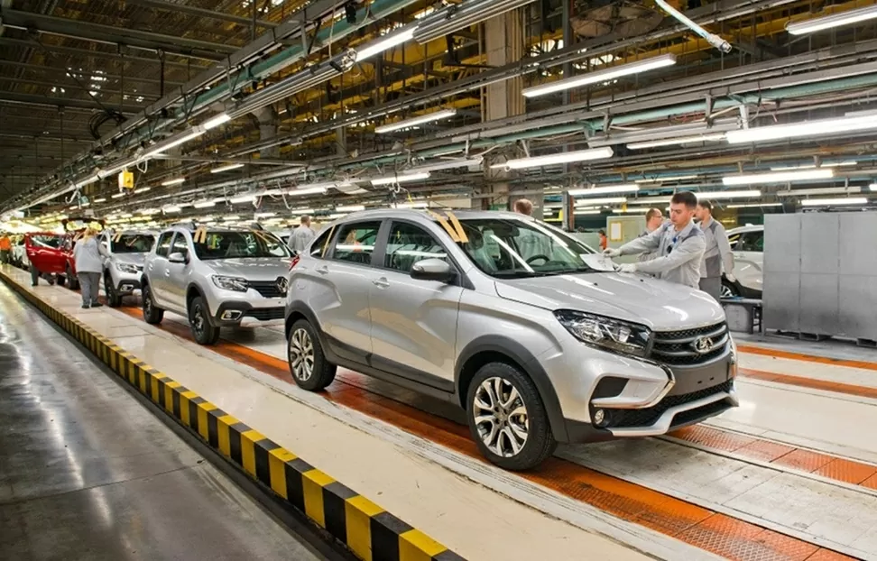 Sản xuất ô tô ở Nga. (Nguồn: LADA) Sản xuất ô tô ở Nga. (Nguồn: LADA)
