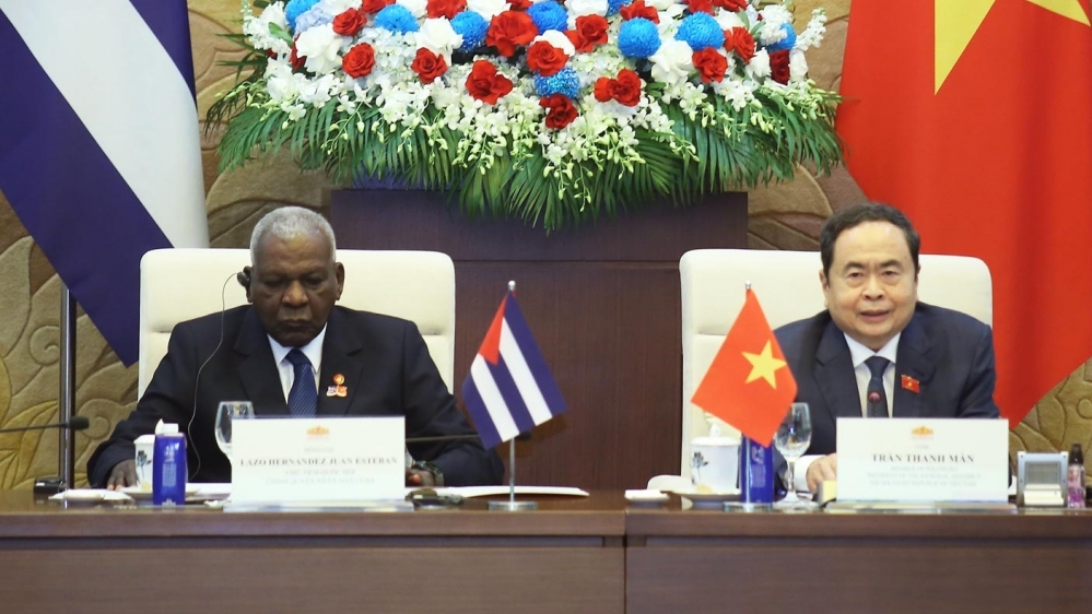 chu tich quoc hoi tran thanh man va chu tich quoc hoi cuba dong chu tri phien hop thu hai cua uy ban hop tac lien nghi vien viet nam cuba