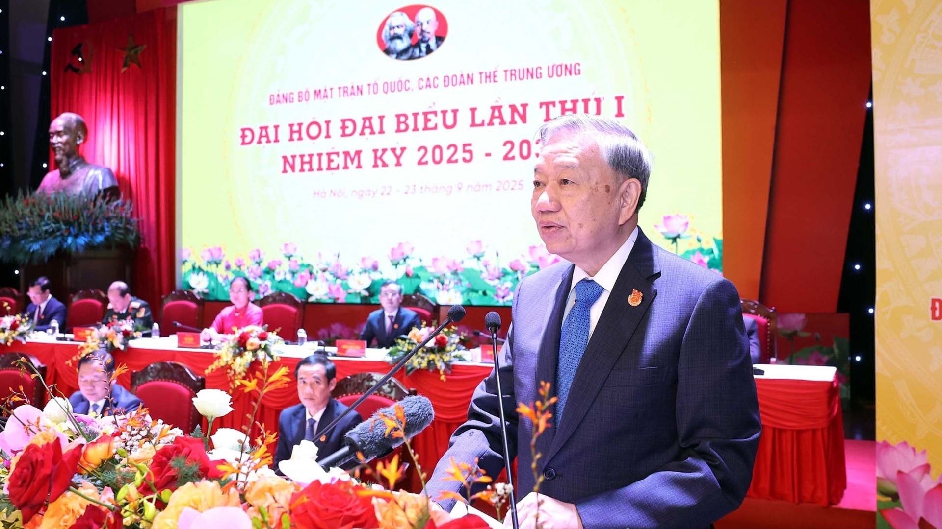 Phát biểu của Tổng Bí thư Tô Lâm tại Đại hội đại biểu Đảng bộ Mặt trận Tổ quốc, các đoàn thể Trung ương lần thứ nhất