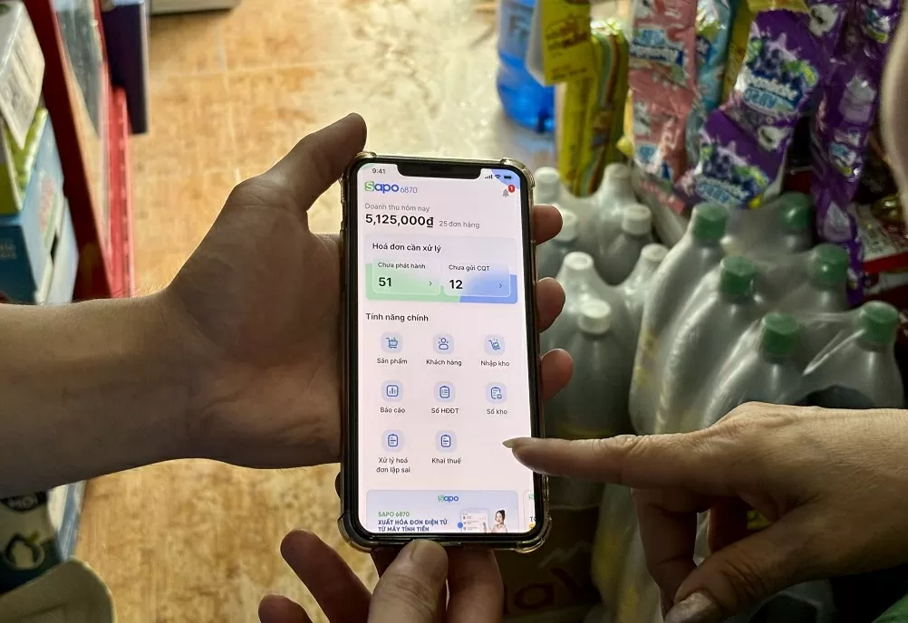 Sapo miễn phí trọn bộ giải pháp bán hàng, xuất hóa đơn điện tử và kê khai thuế trên điện thoại Sapo miễn phí trọn bộ giải pháp bán hàng, xuất hóa đơn điện tử và kê khai thuế trên điện thoại